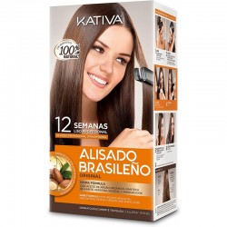ALISADO BRASILEÑO KERATINA KATIVA CABELLOS NATURALES